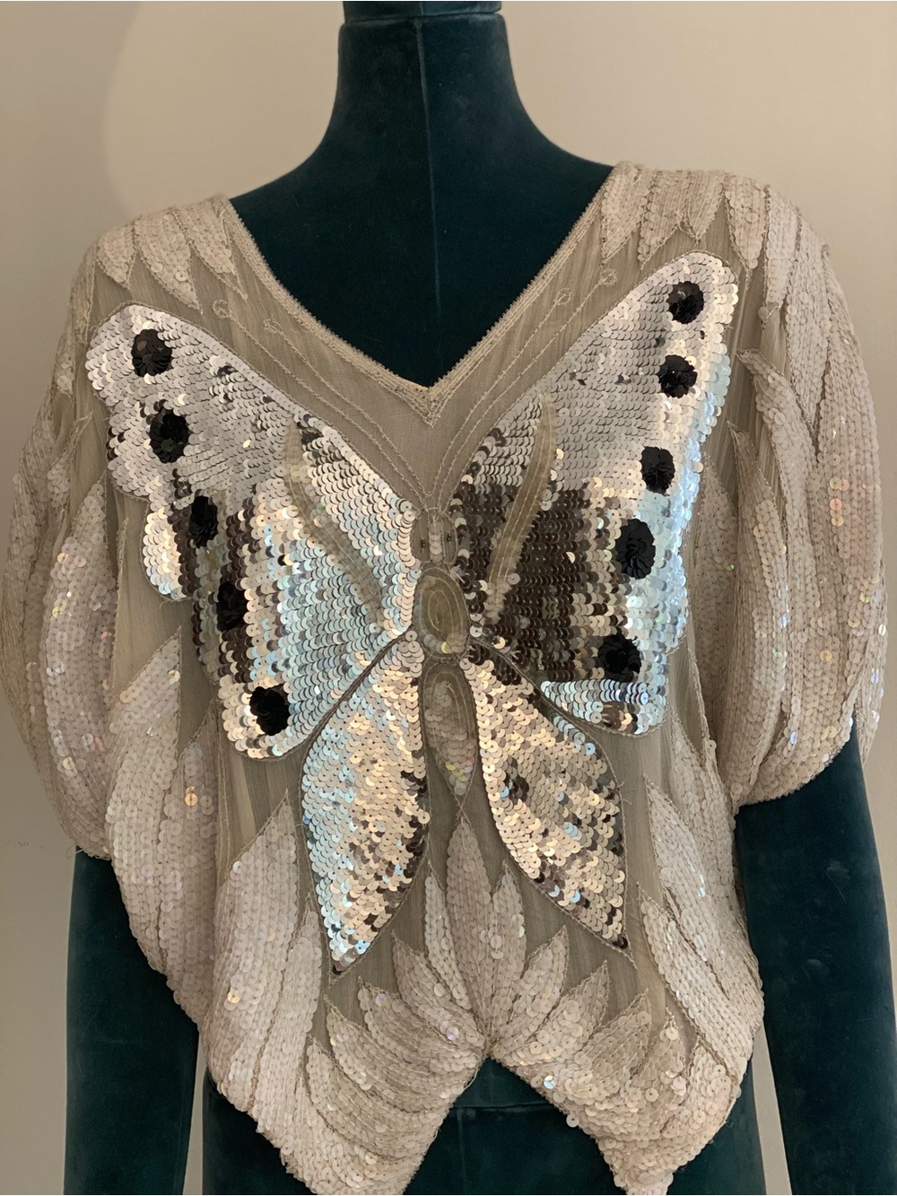 Vintage Sequin Butterfly RARE - Picture 10 of 12